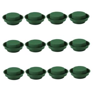 12 -pcs Blumenschaumblume runde nasse Blumenschaumblütenanordnung Kit Blütenschaum mit Schüssel