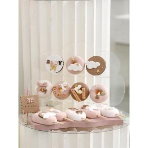 Simulationsmodell, lebensechte Kuchenfotografie, Eiscreme-Dekoration für Zuhause, rosa Abteilung, gefälschte Dessert-Ornamente-08