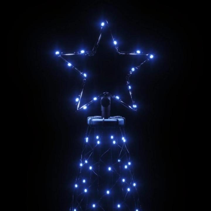 LED-Weihnachtsbaum mit Erdnägeln Tannenbaum Lichterbaum Weihnachtsdeko Beleuchtung Außen Beleuchtet Lichterkette 1400 LEDs Blau 5 m