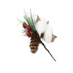 Künstliche Tannenzapfen für Weihnachten, Tannenzapfen, immergrüne Weihnachtsdekoration, Weihnachtsblumen-Picker für Hochzeit, Party, DIY, Weihnachtsbaum-Dekoration (Form D)