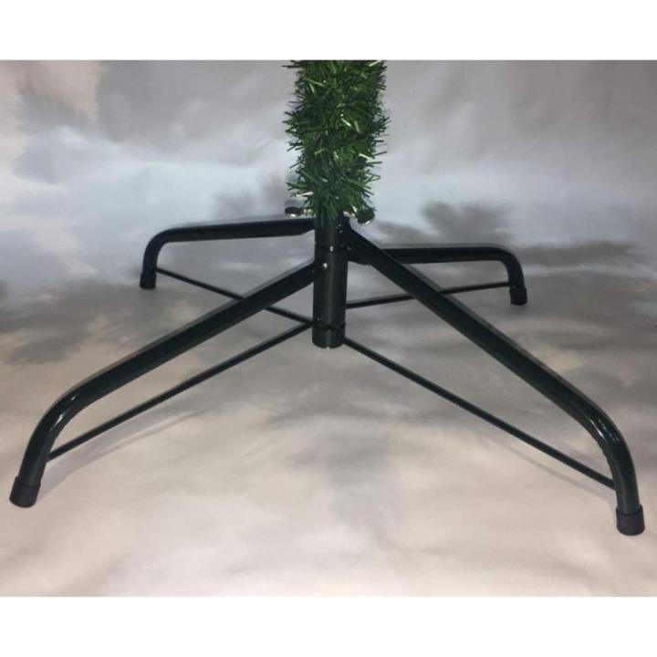 Kunstkerstboom extra gevuld met gecombineerde dubbele bladeren 150-240cm met metalen standaard (Groente, 150cm 418Tips)