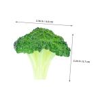 16 STK Simulierter Blumenkohl Gefälschte Gemüsespielzeuge Simulierter Grüner Brokkoli Realistische Brokkoli-Requisiten Lebensechtes Gemüse Künstliches Gemüse Brokkoli PVC Gre