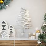 Weihnachtsbaum, Tannenbaum Holz zum Schmücken, Christbaum Holzbaum DIY Weihnachten Dekoration, Dekobaum Weihnachtsdeko, Weiß 60cm Massivholz Kiefer