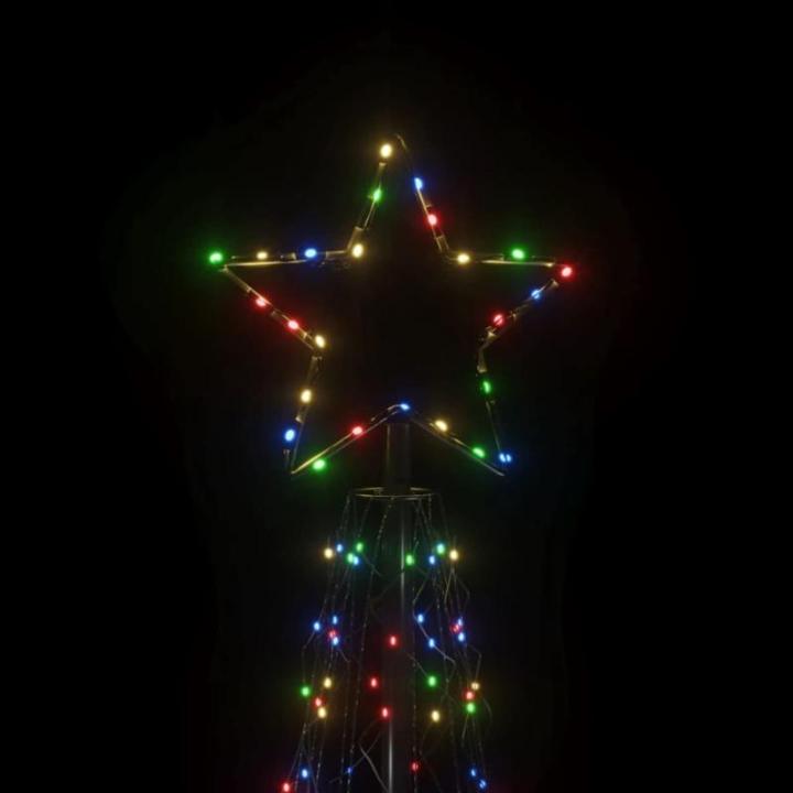 Mobili Weihnachtsbaum mit farbigem Kegel, 500 LEDs, 100 x 300 cm, Weihnachtsdekoration, Weihnachtsbaum, künstlicher Weihnachtsbaum, dünner Ständer