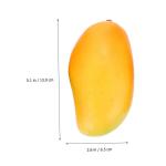 1 Satz Simulation Mango-Modell Spielsachen Toy Fruchtspielzeug Schaum Mangos Gefälschte Fruchtmodelle Dekorative Künstliche Mango-Requisiten Fotografie-Requisiten Poly-Drache 3st