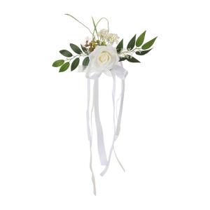 Künstliche Stuhllehne, Blumenarrangement, mehrfarbig, für den Außenbereich, Hochzeit, Stuhl, Dekoration, Hochzeitsdekoration