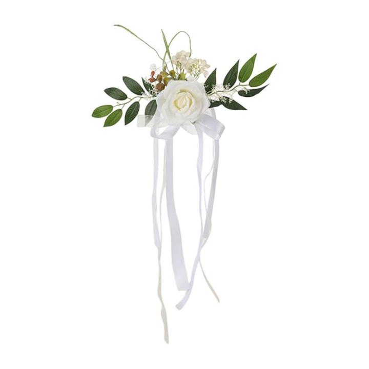 Künstliche Stuhllehne, Blumenarrangement, mehrfarbig, für den Außenbereich, Hochzeit, Stuhl, Dekoration, Hochzeitsdekoration