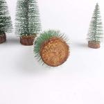 9 stuks kunstkerstboom, mini-kerstboom, tafeldecoratie, dennenboomdecoratie, kerstversiering, kerstversieringen voor Kerstmis, feest, doe-het-zelf knutselen, groen, 15 cm, 20 cm, 2