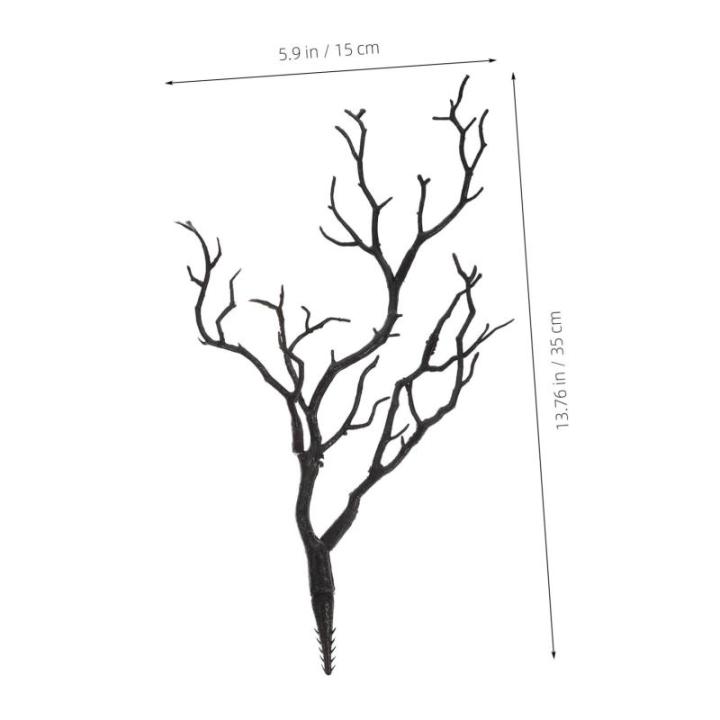 2st Halloween-Dekoration Äste Künstlicher Trockener Pflanzenzweig Vasenfüller Geweihzweige Landschaft Getrocknete Zweige Kleiner Dekorativer Zweigzweig Halloween-Baum Plastik Bl