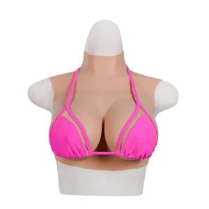 Kunstmatige borsten, siliconen, gevuld, Z cup, realistische huid, siliconen, borstplaten, gevuld met siliconen, voor crossdressers, transgenders, cosplay, drag queen, 1 bruining