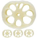 1 Satz Modell Der Lotuswurzelscheibe Mini-Food-Spielzeug Kinder Mini Dekor Mini-hausdekoration Kinder Dekor Kinderspielzeug Mini-Essen Mini-dekor Puppenzubehör PVC 4 Stück