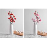 Kunstblumen Pflaumenblüten-Kunstblumen, mit Vase, Kunstblume, Kunstpflanze, Topfdekoration, für Zuhause, Wohnzimmer, Party, Hochzeit für jeden Anlass