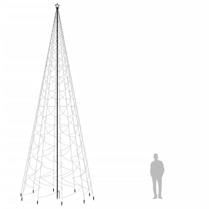 LED-Weihnachtsbaum mit Erdnägeln Tannenbaum Lichterbaum Weihnachtsdeko Beleuchtung Außen Beleuchtet Lichterkette Blau 3000 LEDs 800 cm