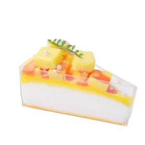 Fake Kuchen künstliche Kuchen Faux Slice Cake Künstliche Desserts Shop Kuchen Display Modell Für Home Decor Fotografie Requisiten Realistisches Essen(C)