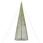 LED Weihnachtsbaum Aussen Kegelform Weihnachtsbaum Metall Groß Kaltweiß 1544 LEDs Tannenbaum Lichterbaum Weihnachtsdeko Aussen Weihnachtsbaum Tanne 500 cm