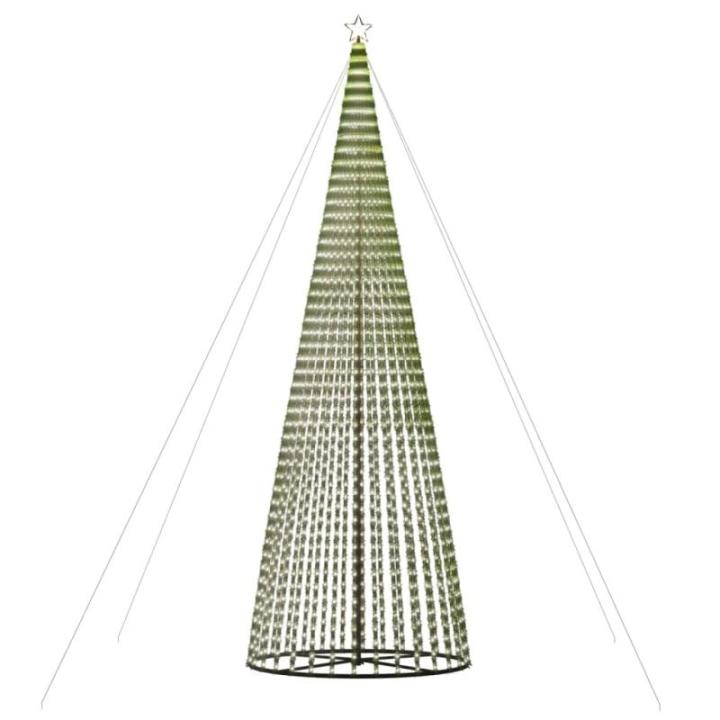 LED Weihnachtsbaum Aussen Kegelform Weihnachtsbaum Metall Groß Kaltweiß 1544 LEDs Tannenbaum Lichterbaum Weihnachtsdeko Aussen Weihnachtsbaum Tanne 500 cm