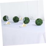 4 Stück Grasballständer Topiary-kugelstützkäfig Kugelkäfig Aus Buchsbaum Halter Für Blumengraskugeln Dekorative Pflanzenkugel Graskugel-Ornament-Rack Grüner Grasball Plastik