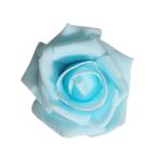 50 x schuimkoppen, bloemhoofden, kunstbloemen, bruidsboeket, huisdecoratie, rozen, lichtblauw