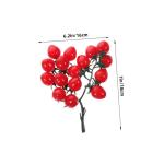 16 STK Simulierte Kirschtomaten Simulationsfrucht Simulation Kirschtomaten Gefälschte Kirschtomaten Schmücken Kirschtomatenmodell Dekorative Kirschtomaten Obst-Requisite Rot PVC