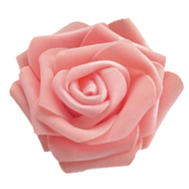 50 x schuimkoppen, bloemhoofden, kunstbloemen, bruidsboeket, huisdecoratie, rozen - champagne