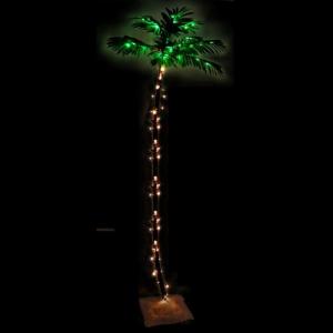 Künstliche Palme mit 192 LEDs Dekobaum Kunstbaum Deko für Weihnachten, Party, Hochzeit, Garten, Balkon Warmweiß 300 cm