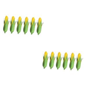 12 STK Künstlicher Mais Künstliches Popcorn Modell Simulation Gefälschtes Gemüse Frühlingsschmuck Künstliche Frucht Kinder Mini-Spielzeug Wohnakzente Dekor Für Schrank Dekor