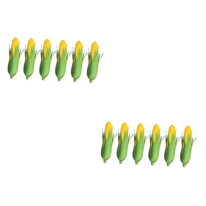 12 STK Künstlicher Mais Künstliches Popcorn Modell Simulation Gefälschtes Gemüse Frühlingsschmuck Künstliche Frucht Kinder Mini-Spielzeug Wohnakzente Dekor Für Schrank Dekor