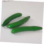 5 Sätze Simuliertes Gemüsemodell Küchendekoration Simulierte Gurkenmodelle Küchensimulationsgurke Simulation Gemüsemodell Fotografie-Requisite Gurkendekor Schaum Green 4 Stüc