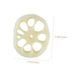 3 Sätze Modell Der Lotuswurzelscheibe Mini-hausdekoration Gefälschte Scheibe Interessantes Miniaturspielzeug Mini-Food-Spielzeug Mini-Essen Kinder Dekor Mini-dekor PVC 4 Stück *