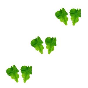 3 Sätze PVC-Salat Hochzeitsdekoration Hochzeitdeko Salattrappe Gemüseprop Salatmodelle Künstliches Salatblatt Grün Künstlicher Salat Künstliche Salatverzierungen Green 2 Stü