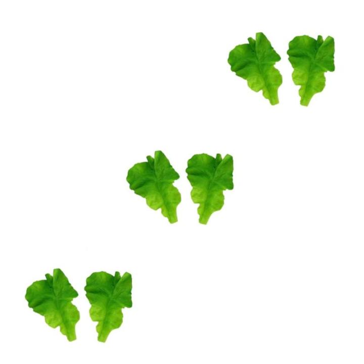 3 Sätze PVC-Salat Hochzeitsdekoration Hochzeitdeko Salattrappe Gemüseprop Salatmodelle Künstliches Salatblatt Grün Künstlicher Salat Künstliche Salatverzierungen Green 2 Stü