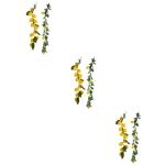 6 STK Simulation Zitronenrattan Sommerliche Haustürdekoration Frühling Künstliche Fruchtgirlande Künstliche Zitronengirlande Gelbe Zitronengirlande Künstliche Zweige Plastik Y