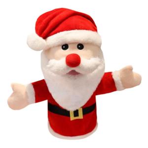 Kersthandpoppen Kerstman Handpop Kerstman Interactief Pluche Dier Kerstverhalen Leren Rollenspel Poppen Vroegschool