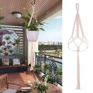 Großformatige Betriebsaufhänger Korb Handgemachte Seil Töpfe Halter Feinhanfseil Net Blumentopfpflanze Lanyard (Color : 1pcs)