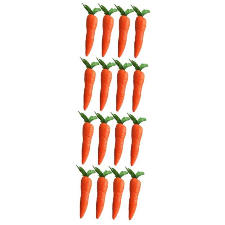 4 Sätze 4 Sets Künstliche Karotten Dekorative Karotten Karottendekorationen Ostern Simulation Mini Karotten Ostern Karotten Lebensmittel Spielzeug Gemüse 4 Stück * 4