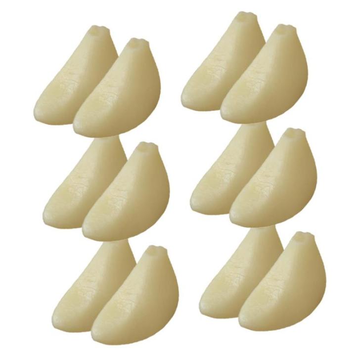 48 STK Simulierter Knoblauch Knoblauchflocken Prop Modell Künstliche Knoblauchzehen Modell Knoblauchzehen Geschälte Knoblauchzehen Grüner Knoblauch Knoblauch-Modell Küchendekor