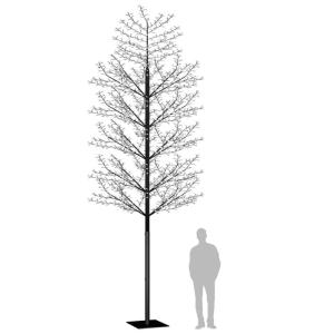 LED Weihnachtsbaum Lichterbaum Weihnachten Christbaum für Außenbereich geeignet 2000 LEDs Blaues Licht Kirschblüten 500 cm