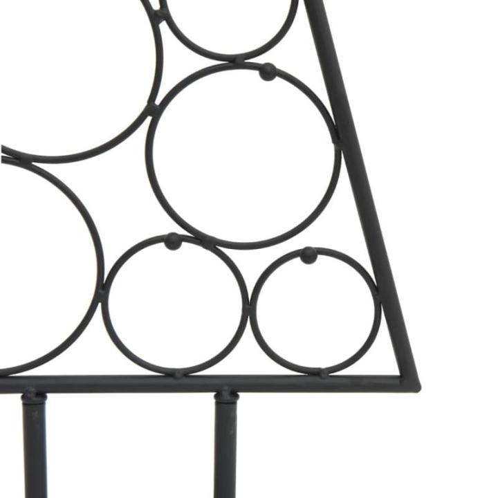Metall Weihnachtsbaum für Dekorationen, Christbaum mit Ständer, Platzsparend DIY Dekoration, Weihnachtsschmuck Weihnachtsdeko, Schwarz 125cm