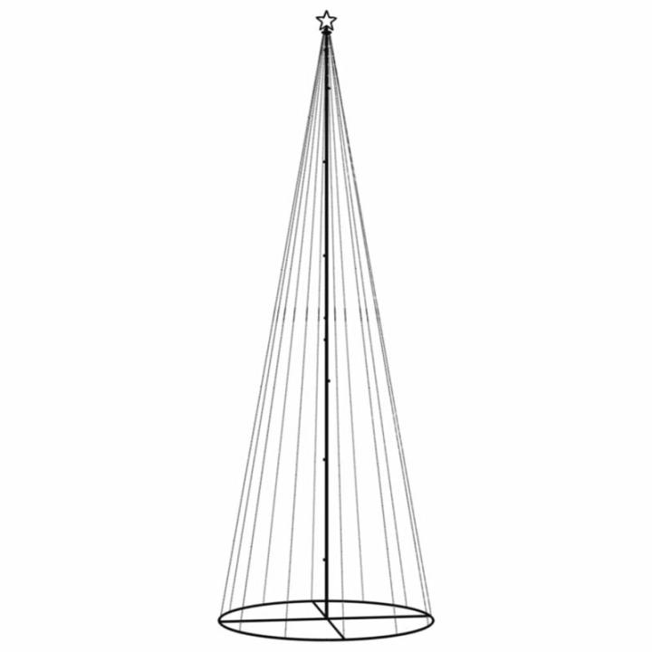 LED Weihnachtsbaum Aussen Kegelform Weihnachtsbaum Metall Warmweiß 732 LEDs Tannenbaum Lichterbaum Weihnachtsdeko Aussen Weihnachtsbaum Tanne Groß 500 cm
