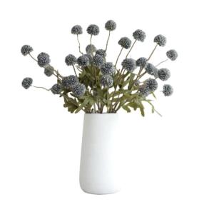 Kunstblumen Künstliche Löwenzahn-Blumenzweige, Kugelblumen, Pflanzen, gefälschte Blumen, getufteter Löwenzahn, für Heimwerker-Dekoration (Keramikvase) für jeden Anlass