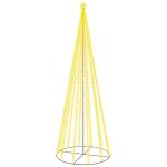 LED Weihnachtsbaum Aussen Kegelform Weihnachtsbaum Metall Warmweiß 732 LEDs Tannenbaum Lichterbaum Weihnachtsdeko Aussen Weihnachtsbaum Tanne Groß 500 cm