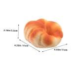 Fake Kuchen künstliche Kuchen 2 Stücke Nachahmung Flache Brot Dekorationen Für Shop Kuchen Display Prop Künstliche Kuchen Modell Prop Realistisches Essen