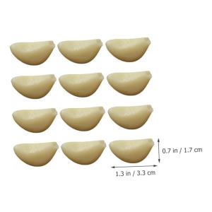 36 STK Simulierter Knoblauch Gefälschter Weißer Knoblauch Lebensechter Knoblauch Simulierte Knoblauchzehen Modell Knoblauchzehen Gefälschter Knoblauch Elefantenknoblauch PVC