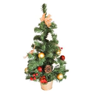 - Künstlicher Weihnachtsbaum 60cm Höhe, Mini Weihnachtsbaum, fertige Weihnachtsdeko, klein & geschmückt Weihnachten Deko
