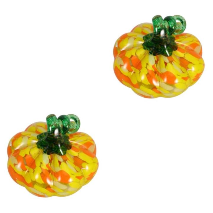 2St Kürbishandwerk Kürbis-Tischdekoration Kürbis im Herbst herbsternte kürbisdekor Halloween Dekoration Herbst Dekoration bastelset Tischdekoration für Zuhause Glasverzierung