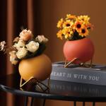 Kunstblumen Künstliche Mini-Topfblumenpflanze, für drinnen und draußen, Zuhause, Küche, Büro, künstliche kleine Blume, Keramik-Blumentopf für jeden Anlass