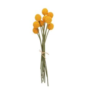 1Stk Simulierte Kugelchrysantheme blumenarrangement DIY dekor dekorativer Blumenstrauß Strauß für blumengesteck blumenstecker gefälschte Indoor-Blumenstrauß Plastik Orange