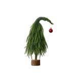Kleiner Weihnachtsbaum 30 cm/45 cm/60 cm Christbaumschmuck, Bezaubernder Christbaumschmuck mit krummem Hals, künstlicher Mini-Weihnachtsbaum für Weihnachten, Festliche Feiertage,