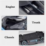 1/18 Voor Bugatti Chiron Divo Metaalspuitgietwerk Hoge Simulatie Sportwagen Model Ambachten Decoratie (Kleur: Blauw)