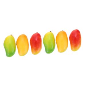 2 Sätze Simulation Mango-Modell Mini-Fake-Mango Restaurant-Display-Obst-Ornamente Modelle Spielsachen Toy Künstliche Mangos Naturgetreue Fruchtdekorationen Poly-Drache 3 Stück *